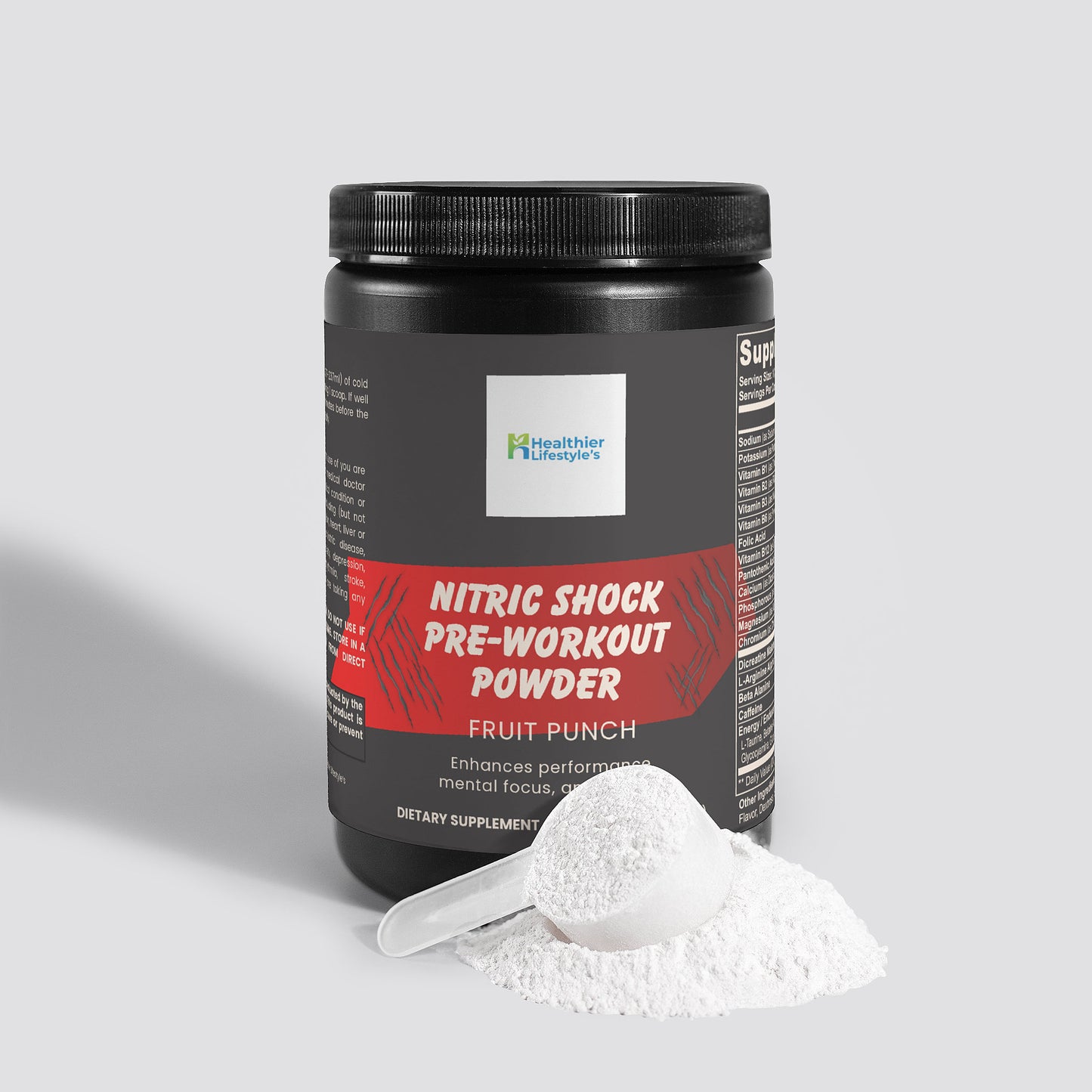 Nitric Shock Pre-Workout Powder (Fruit Punch)